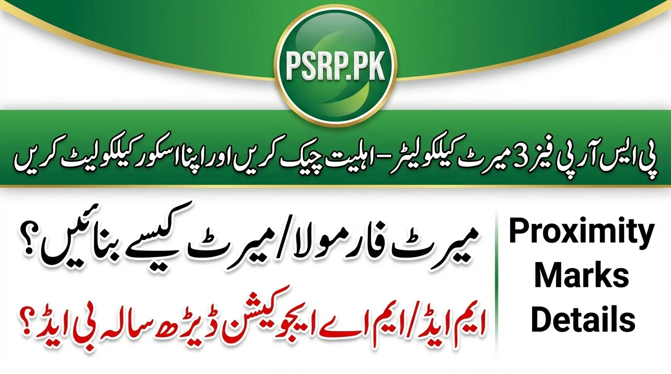 PSRP Phase 3 Merit Calculator