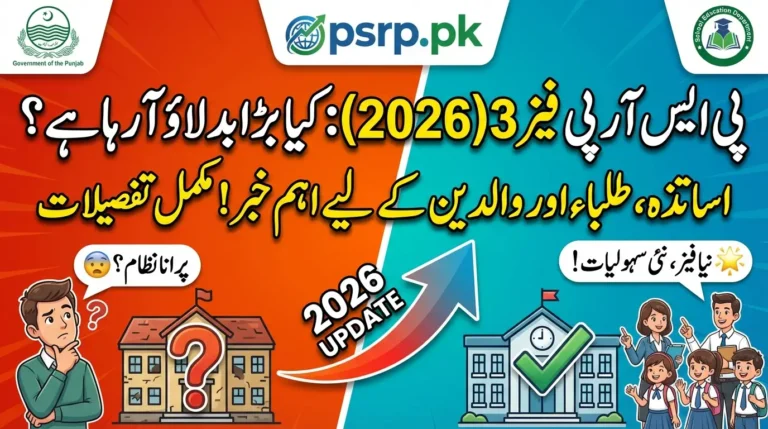 What Is Phase 3 of Punjab School Reorganization Program? (PSRP Phase 3 Explained – 2026)